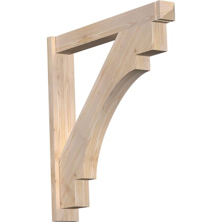 Ekena Millwork Merced Arts & Crafts Smooth Outlooker, Douglas Fir, 5 1/2"W x 38"D x 38"H OUT06X38X38MRC03SDF